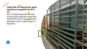 Ưu điểm của Kệ V Lỗ trong kho hàng (7)