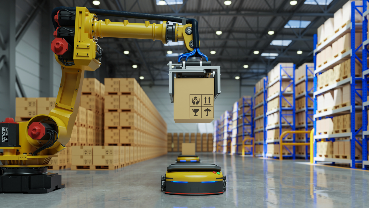 Robot Sắp Xếp Hàng Hóa Trong kho